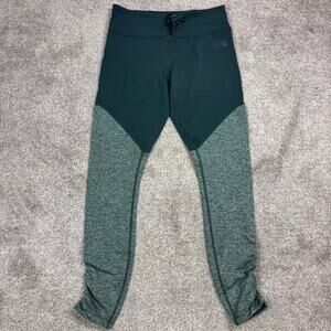 The North Face Ruched FlashDry-XD green leggings women's medium